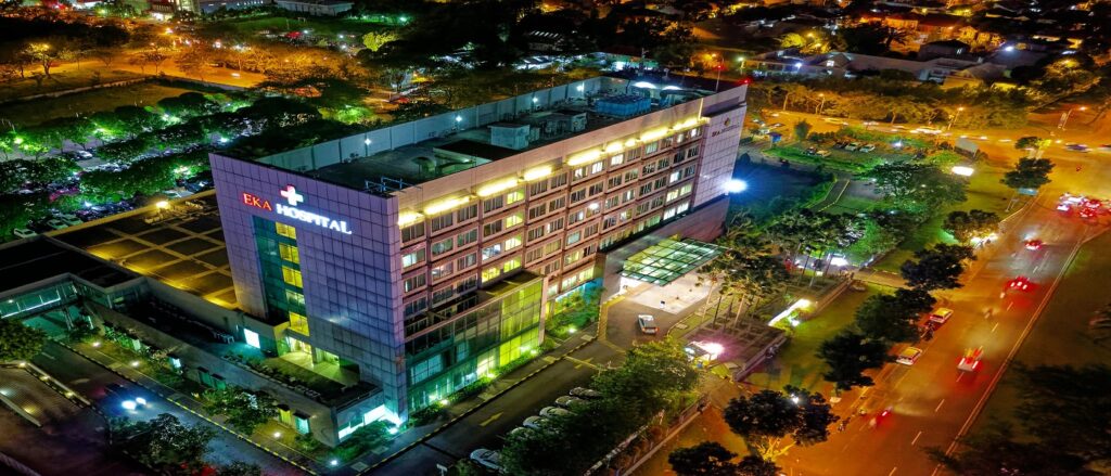 Picture of large hospital associated with blog on hospital malpractice
