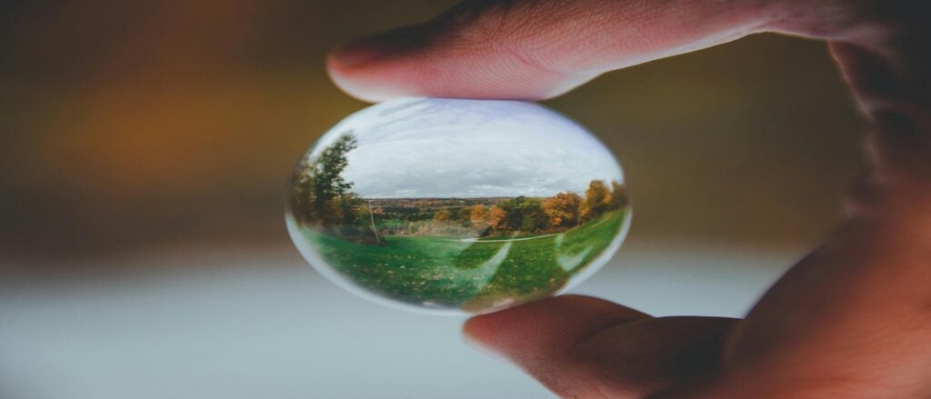 Picture of small mirror associated with blog on personal injury falling merchandise