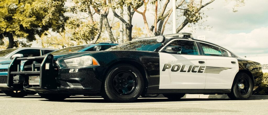 Picture of police car associated with blog on police car accidents