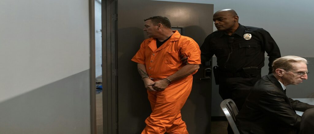Picture of convict, guard and attorney associated with personal injury actions against convicts