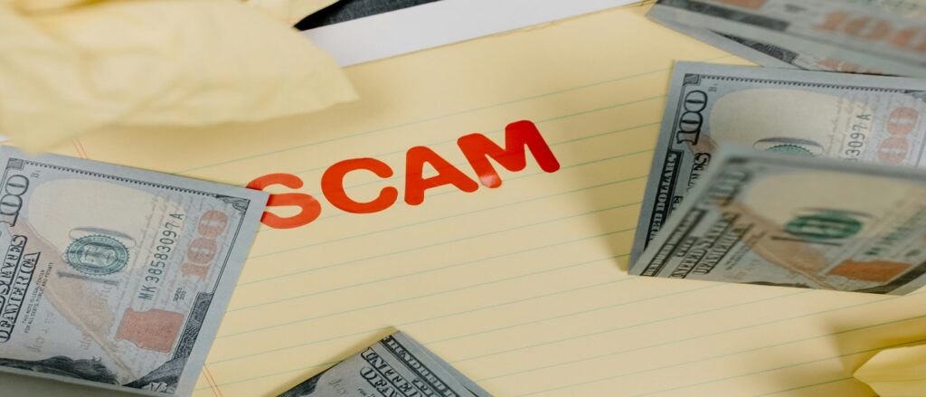 Picture of money and the word scam associated with blog on conversion claims