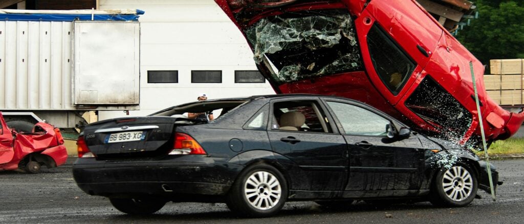 Picture of auto crash associated with blog on such
