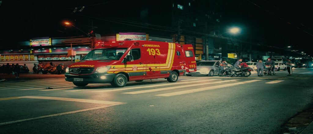 Picture of ambulance associated with blog on car accident underinsured motorist coverage-finding coverage