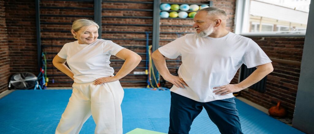 Picture of senior citizens showing off their hips associated with blog on orthopedic medical malpractice joint replacements